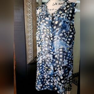 CAbi Avery Tunic Sheer Blouse